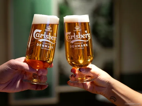 Exhibición interactiva de ciencia cervecera dentro del Carlsberg Experience